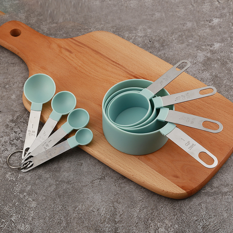 Kitchen Gadgets And Utensils - 8PCS Measuring Cups Spoons Set For