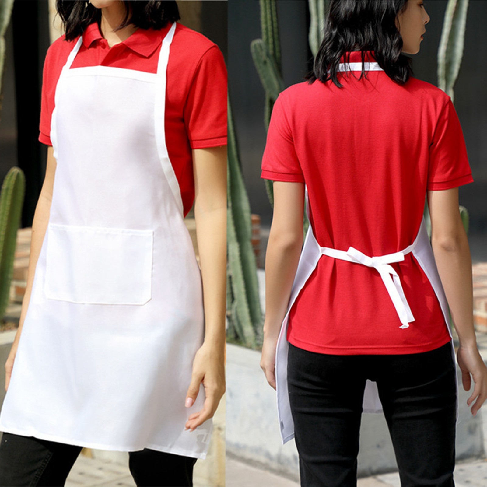 Kitchen Gadgets For Women - 1/3pcs White Kitchen Aprons for Woman