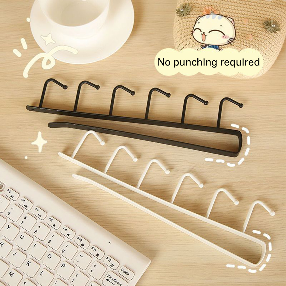 Kitchen Gadgets And Utensils - No Drill Under Cabinet Mug Hook