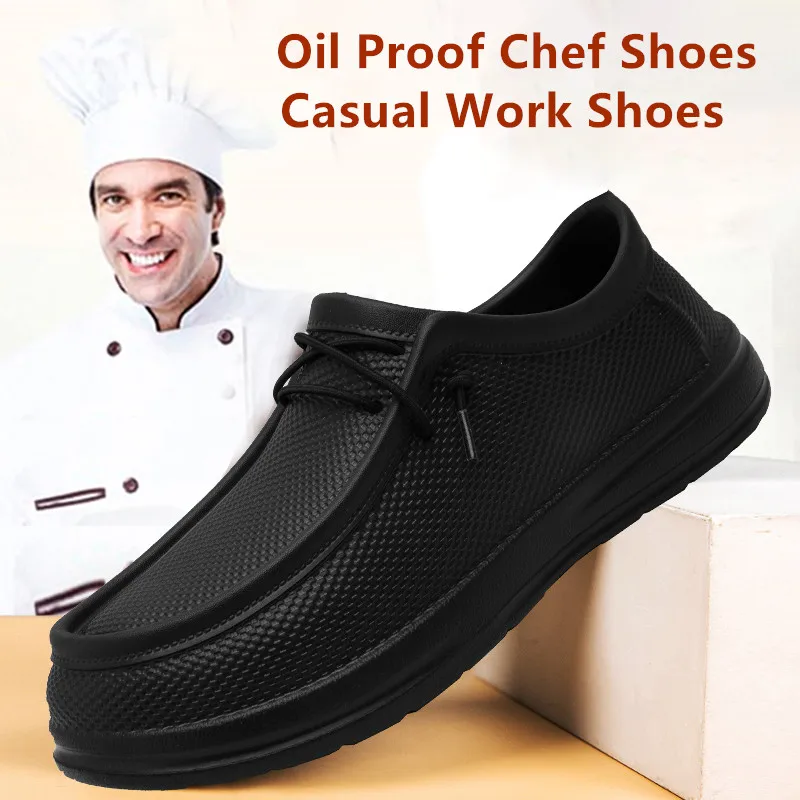 Kitchen Gadgets For Men - Men's Kitchen Working Shoes Non-slip Waterproof