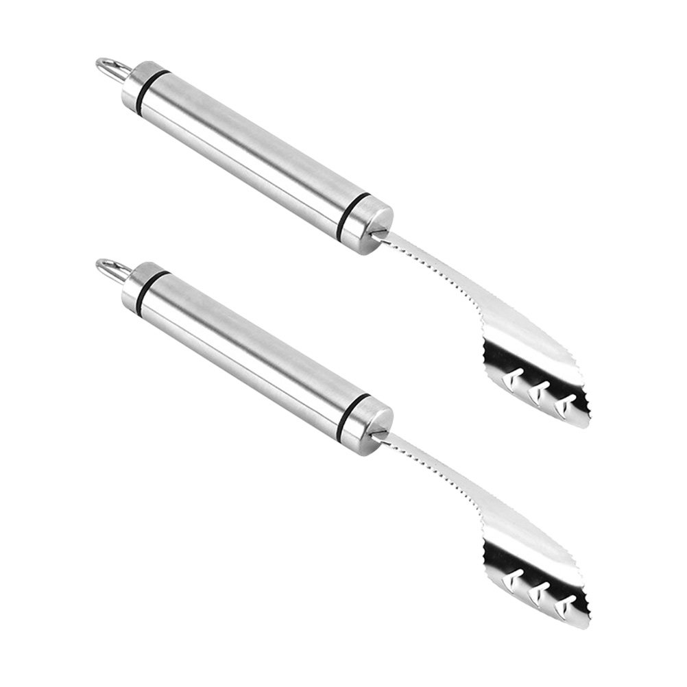 Kitchen Gadgets & Toys - 2Pcs Stainless Steel Chili Corer Remover