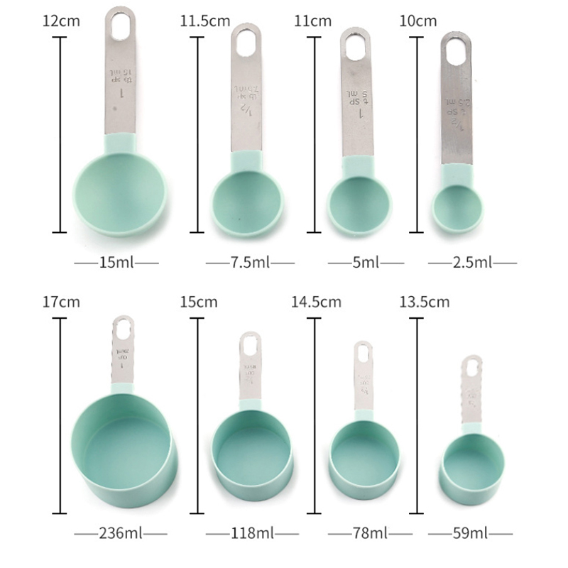 8PCS Measuring Cups Spoons Set - огляд і ціна Kitchen Gadgets And Utensils
