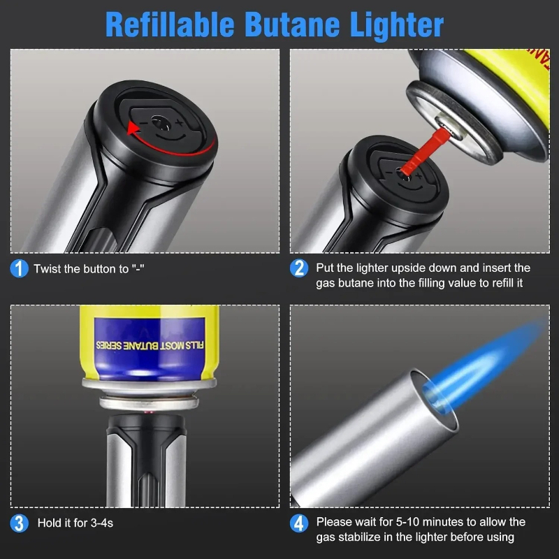 Metal Pen-Style Torch Lighter  - огляд і ціна Kitchen Gadgets For Men