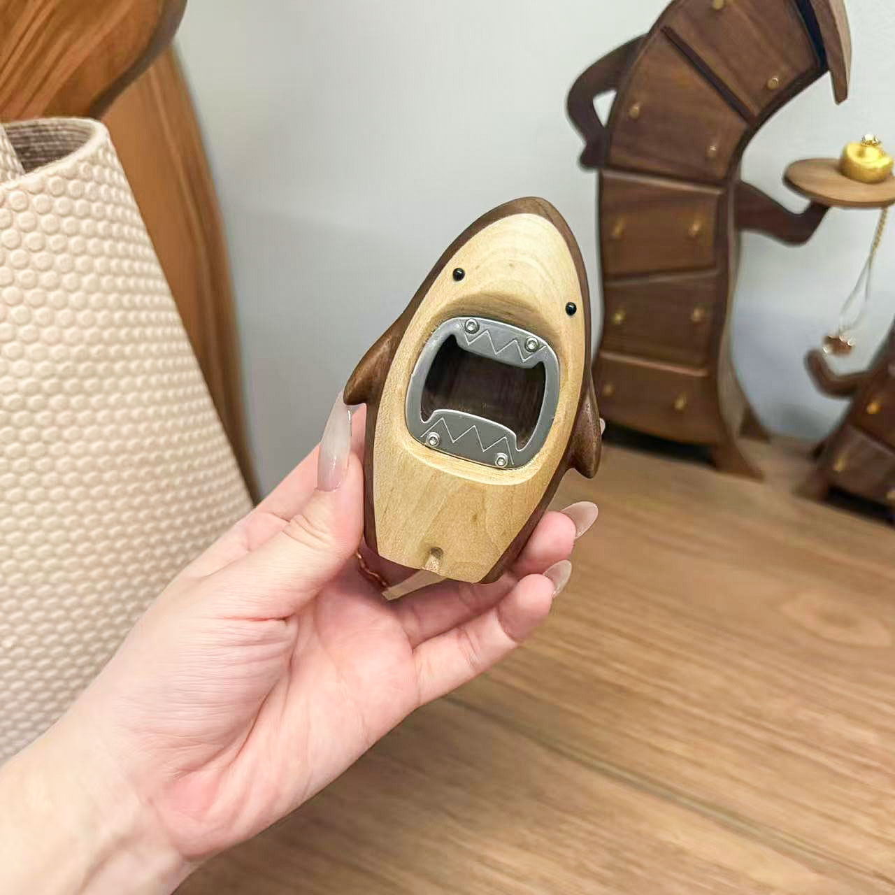 Creative Wooden Shark Bottle O - огляд і ціна Kitchen Gadgets For Gifts
