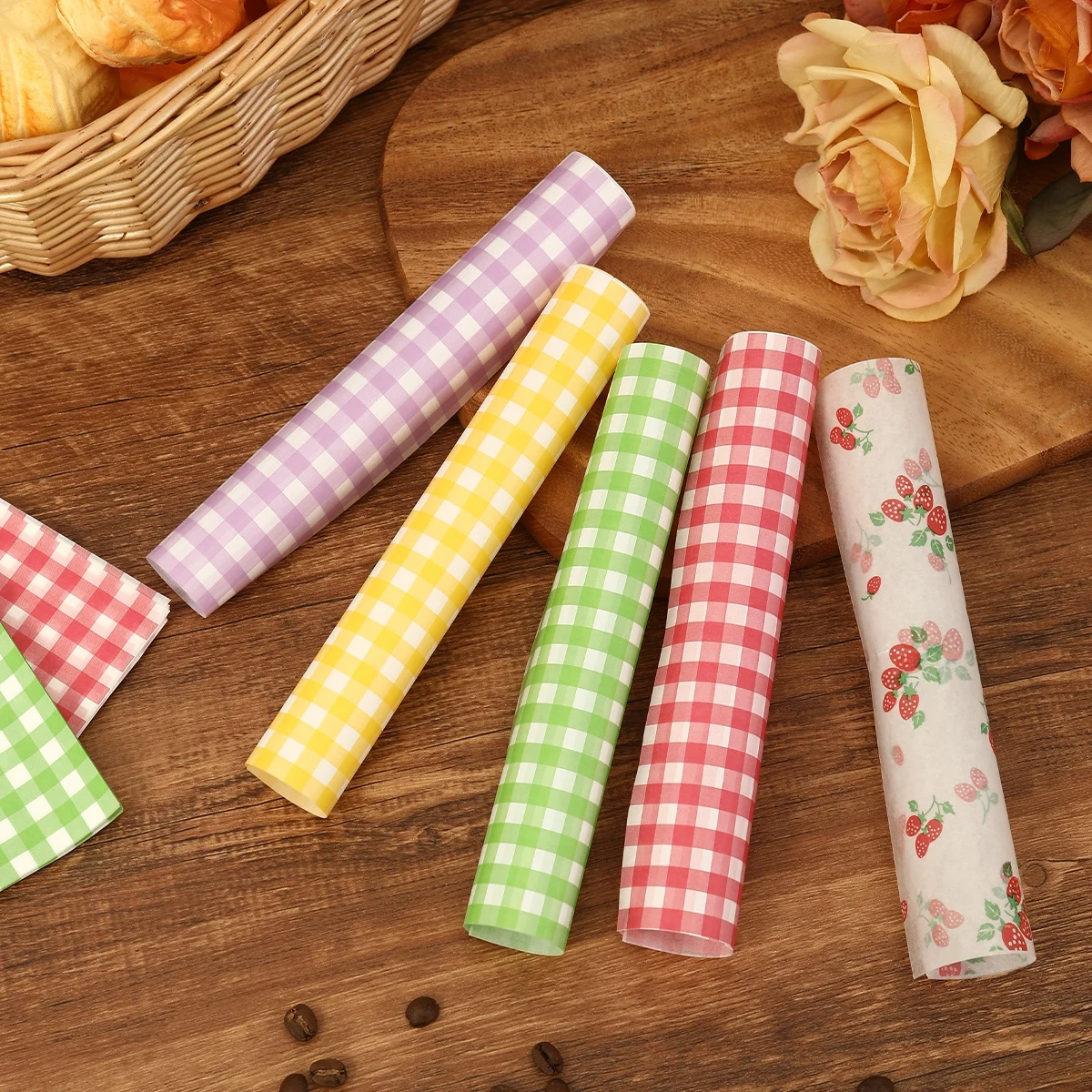 50Pcs Oilproof Wrapping Paper  - огляд і ціна Kitchen Gadgets For Gifts