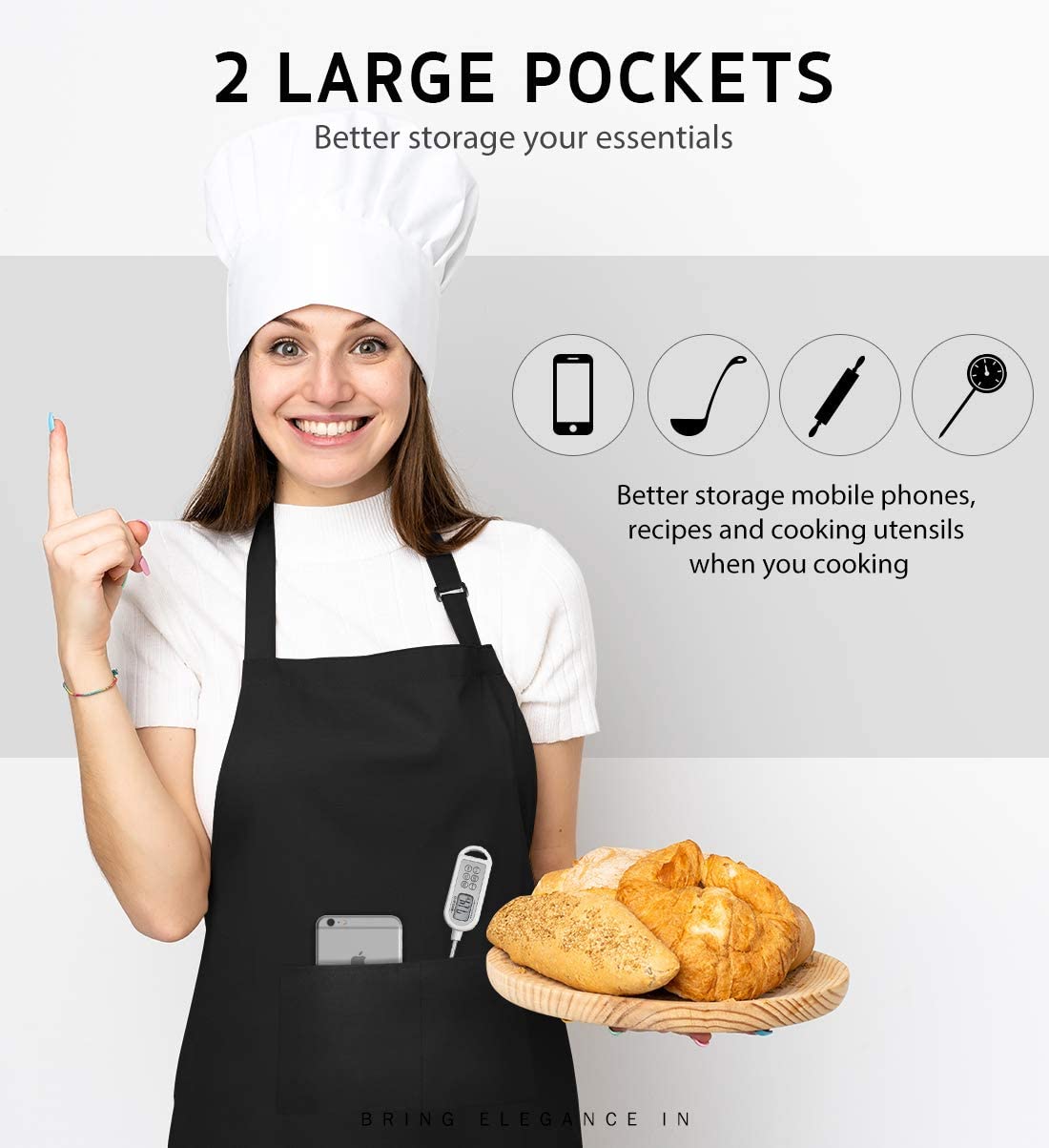 18 Colors Custom LOGO Aprons F - огляд і ціна Kitchen Gadgets For Women