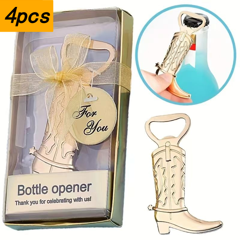 4pcs Boot Bottle Opener with P - огляд і ціна Kitchen Gadgets Presents