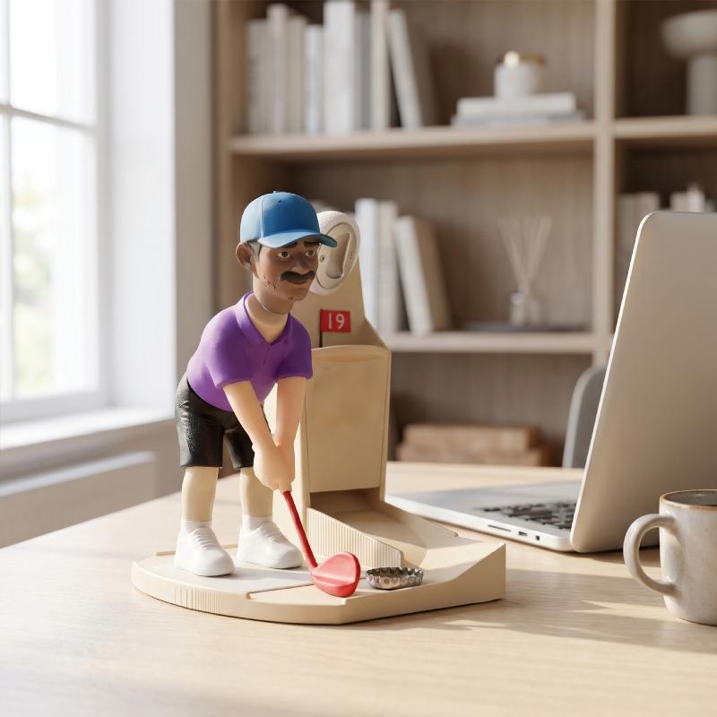 ㈅Golfer Figurine Beer Bottle O - огляд і ціна Kitchen Gadgets For Gifts
