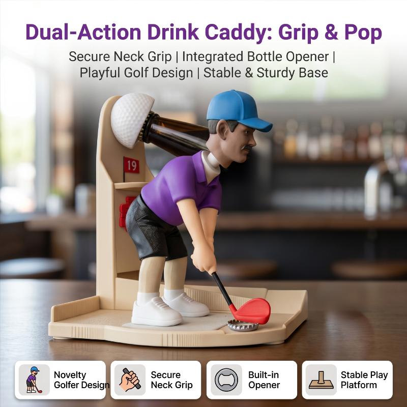 ㈅Golfer Figurine Beer Bottle O - огляд і ціна Kitchen Gadgets For Gifts