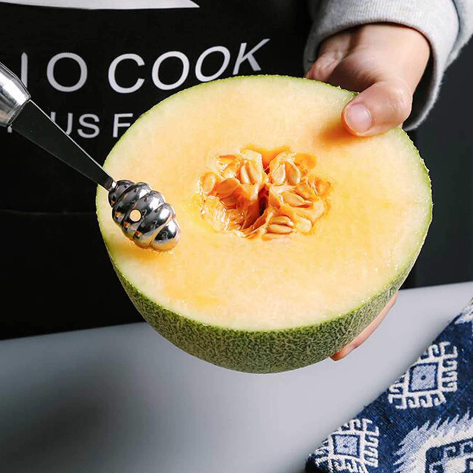 1Pcs Stainless Steel Fruit Sco - огляд і ціна Kitchen Gadgets & Toys